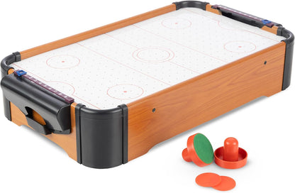 Air Hockey Table Mini Arcade Game - 22-Inch Tabletop Board Game for Girls and Boys, Battery-Operated, and Includes Puck and Paddles by Hey Play